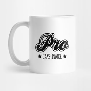 Procrastinator Black Mug